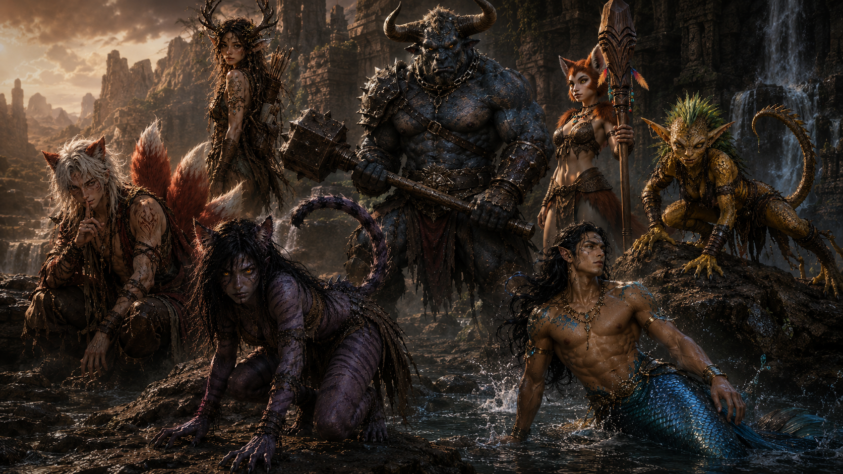 A dangerous and diverse band of changelings bearing the features of favored beasts